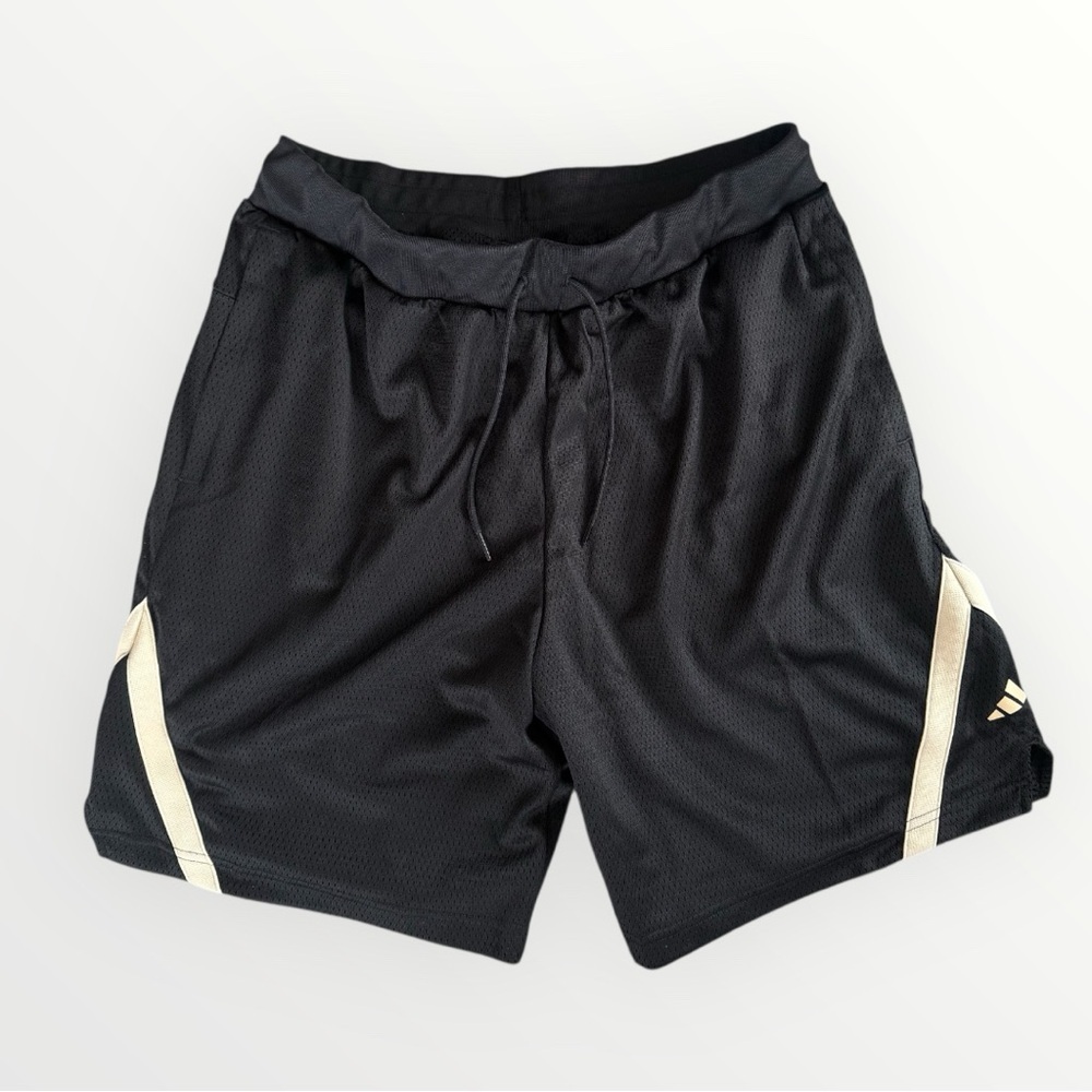 Adidas Men’s Select World Wide Hoops Basketball Shorts Black/Crystal Sand Size L